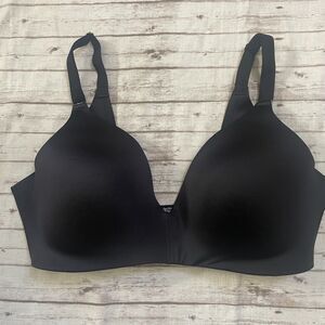 Soma Womens Vanishing Back Wirefree Bra Size 38C Black Padded T Shirt